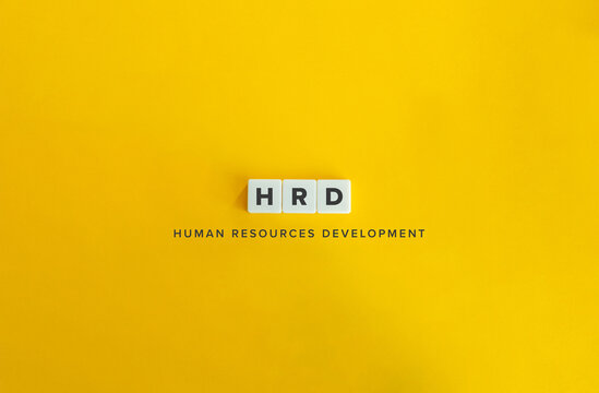 Human Resources Development (HRD) Acronym and Concept Image.