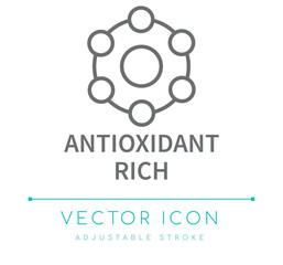 Antioxidant Rich Food Line Icon