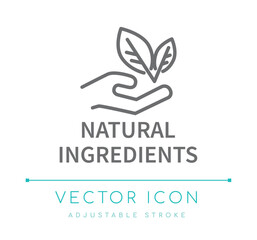 Natural Ingredients Line Icon