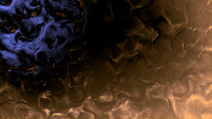 dark pink - orange bio contour relief - abstract 3D rendering