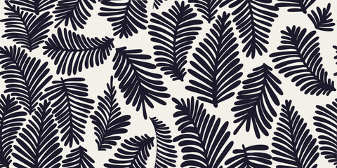 Botanical seamless pattern illustration floral graphic.