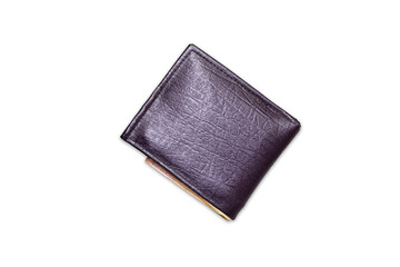 wallet isolated on white background, clipping path