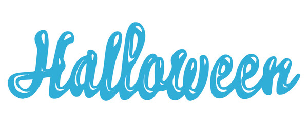 Halloweenの文字の素材