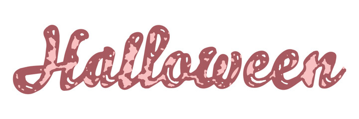 Halloweenの文字の素材