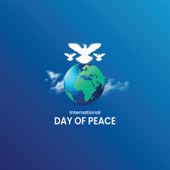 International Day of Peace. migratory bird day. international day living together in peace.