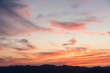 台風通過後の空,