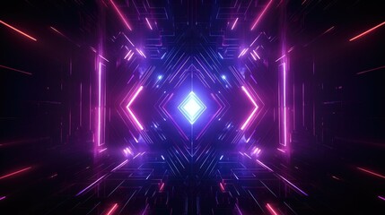 Fototapeta na wymiar Abstract ultraviolet futuristic background, spinning tunnel with pink blue neon light. Modern neon light spectrum