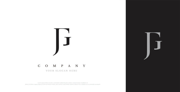 Initial JG Logo Design Vector