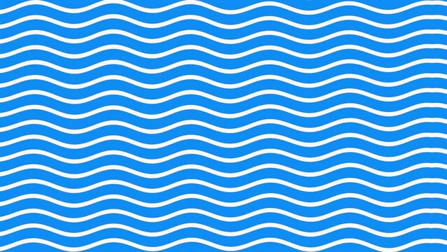 Blue waves geometric pattern, motion simple business and corporate style background
