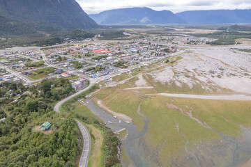 Chaiten, ubicado en la region de los Lagos, Chile.