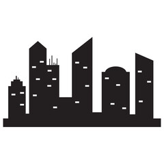 Obraz premium real estate icon silhouette vector