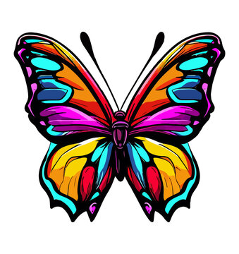 colorful butterfly illustartion