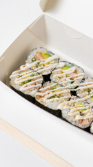 sushi on a plate
