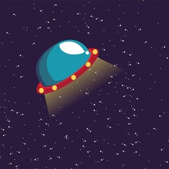 ufo in space