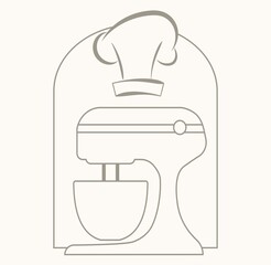 illustration of a mixer