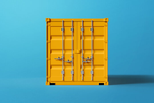 Yellow Container Designed for Smooth, Damage-Free, and Reliable Logistics Processes