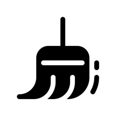 Editable vector broomstick sweeping cleaning icon. Part of a big icon set family. Perfect for web and app interfaces, presentations, infographics, etc
