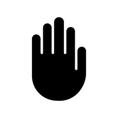 Obraz premium Editable stop, sign language vector icon. Part of a big icon set family. Perfect for web and app interfaces, presentations, infographics, etc