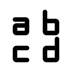 Editable letter, alphabet vector icon. Part of a big icon set family. Perfect for web and app interfaces, presentations, infographics, etc