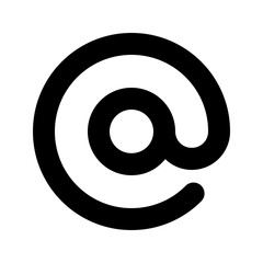 Editable at, mention, email address vector icon. Part of a big icon set family. Perfect for web and app interfaces, presentations, infographics, etc
