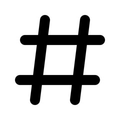 Editable hashtag vector icon. Part of a big icon set family. Perfect for web and app interfaces, presentations, infographics, etc