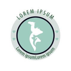 Arabic School science education logo design monogram