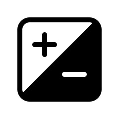 Editable photo exposure, plus and minus vector icon. Part of a big icon set family. Perfect for web and app interfaces, presentations, infographics, etc