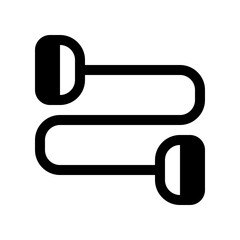 Editable resistance band vector icon. Part of a big icon set family. Perfect for web and app interfaces, presentations, infographics, etc