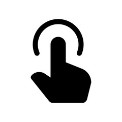 Editable one finger hold vector icon. Part of a big icon set family. Perfect for web and app interfaces, presentations, infographics, etc