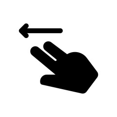 Editable two fingers swipe left vector icon. Part of a big icon set family. Perfect for web and app interfaces, presentations, infographics, etc