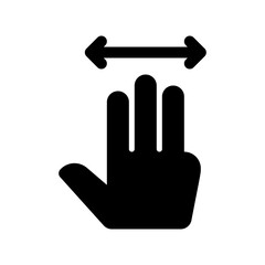 Editable three fingers move vector icon. Part of a big icon set family. Perfect for web and app interfaces, presentations, infographics, etc