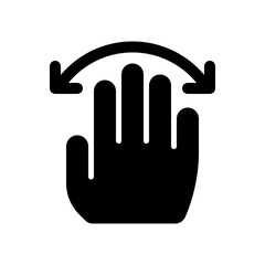 Editable hand swipe vector icon. Part of a big icon set family. Perfect for web and app interfaces, presentations, infographics, etc