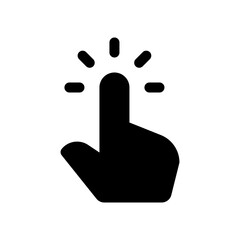 Editable one finger tap vector icon. Part of a big icon set family. Perfect for web and app interfaces, presentations, infographics, etc