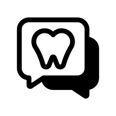 Editable dentist consultation vector icon. Dentistry, healthcare, medical. Part of a big icon set family. Perfect for web and app interfaces, presentations, infographics, etc