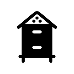 Editable bee box vector icon. Bee farming, apiary, behives. Part of a big icon set family. Perfect for web and app interfaces, presentations, infographics, etc