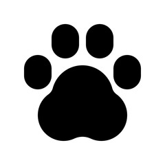 Editable animal, pet paw print vector icon. Veterinary, animal, pet care, pet shop. Part of a big icon set family. Perfect for business, web and app interfaces, presentations, infographics, etc
