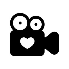 Editable wedding video vector icon. Wedding, valentine, love, celebration. Part of a big icon set family. Perfect for web and app interfaces, presentations, infographics, etc