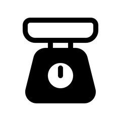 Editable kitchen scale vector icon. Bakery, cooking, appliances,  kitchenware, food. Part of a big icon set family. Perfect for web and app interfaces, presentations, infographics, etc