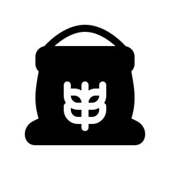 Editable a bag or sack of flour vector icon. Bakery, cooking, food, ingredients. Part of a big icon set family. Perfect for web and app interfaces, presentations, infographics, etc