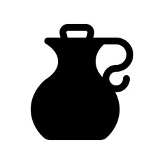 Editable water jug, liquid, container, olive oil vector icon. Wellness, spa, relaxation. Part of a big icon set family. Perfect for web and app interfaces, presentations, infographics, etc