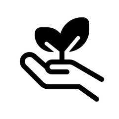 Editable plant a tree, seedling, go green vector icon. Environment, ecology, eco-friendly. Part of a big icon set family. Perfect for web and app interfaces, presentations, infographics, etc