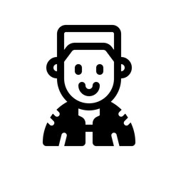 Editable person with army buzz flattop haircut avatar vector icon. User, profile, identity, persona. Part of a big icon set family. Perfect for web and app interfaces, presentations, infographics, etc