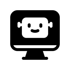 Editable smart assistant, bot vector icon. AI technology, artificial intelligence, computer. Part of a big icon set family. Perfect for web and app interfaces, presentations, infographics, etc