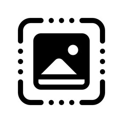 Editable image recognition, scan vector icon. AI technology, artificial intelligence, computer. Part of a big icon set family. Perfect for web and app interfaces, presentations, infographics, etc