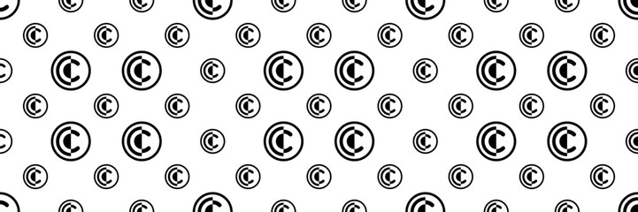 Copyright Icon Seamless Pattern Y_2203001