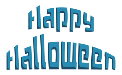 Happy Halloweenの文字の素材