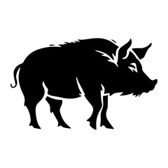 boar silhouette illustration 