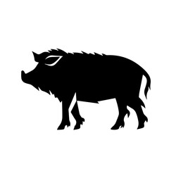 boar silhouette illustration 