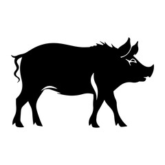 boar silhouette illustration 