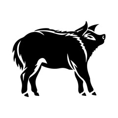 boar silhouette illustration 